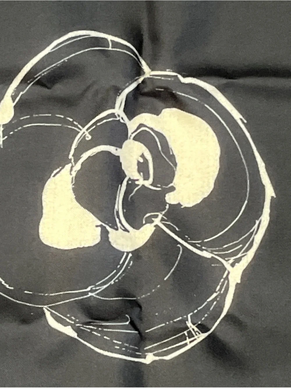 CHANEL icon motifs silk scarf with original packaging tags